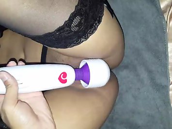 Indian Wife Gauri Using Vibrator Sex Toys
