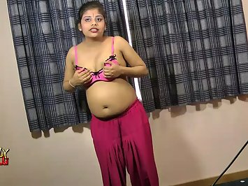 Rupali in red shalwar suit dancing to strip naked